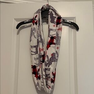 Kids Christmas buffalo Print Infinity Scarf